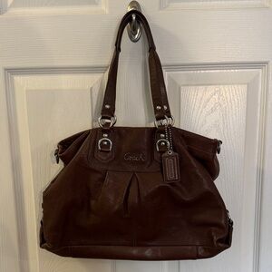 Coach Brown Leather Shoulder Bag